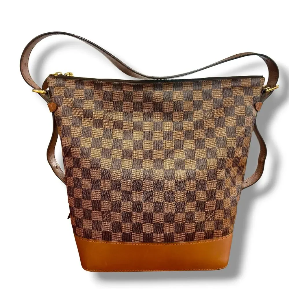 Authentic Louis Vuitton Diane Damier Ebene Shoulder Bag Hobo